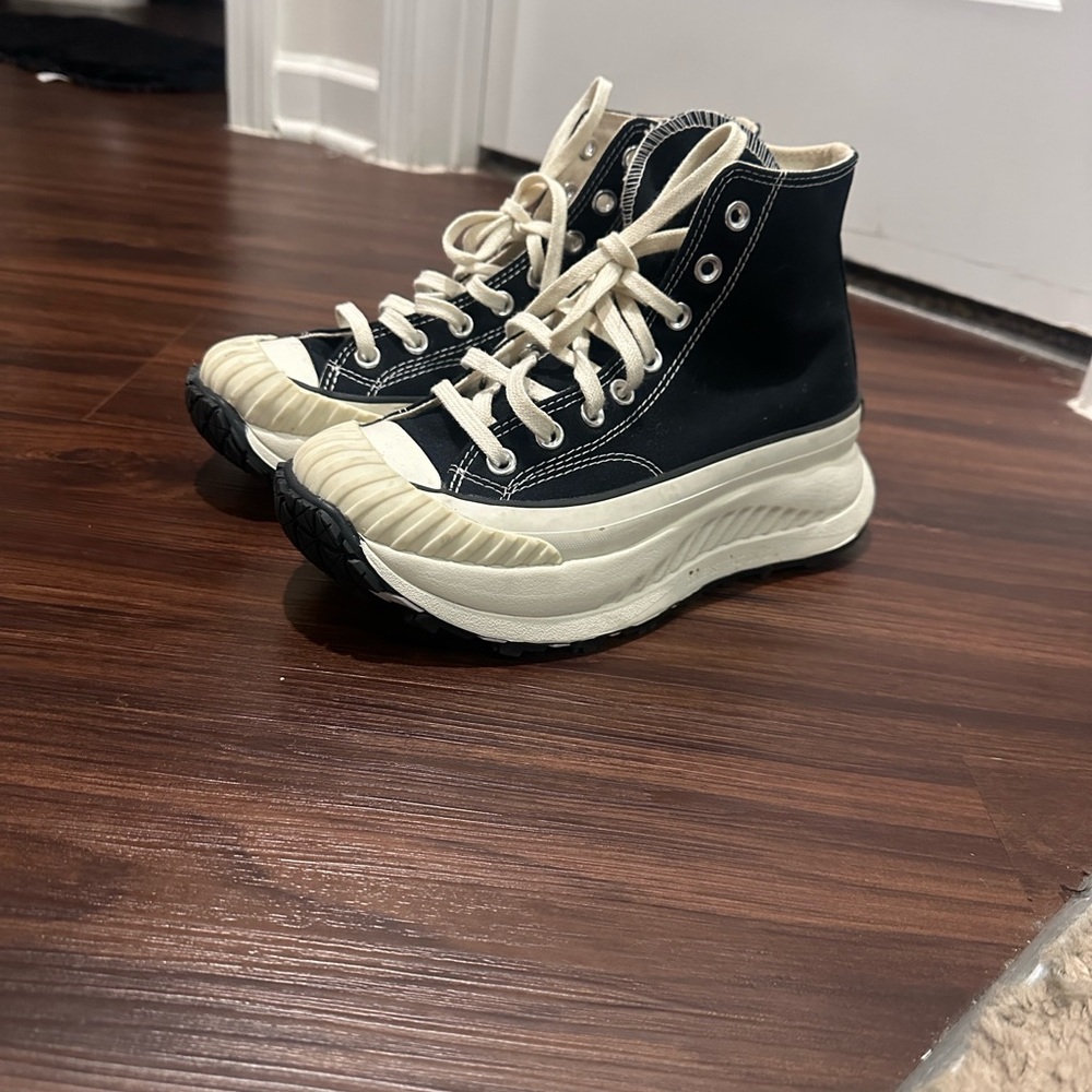 Converse Run Star Hike High Top Black Platform Sneakers